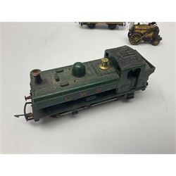 Hornby/Tri-ang '00' gauge - six locomotives - Class 9F 2-10-0 'Evening Star' No.92220; Class A3 4-6-2 (no name or number); Dean Single 4-2-2 'Lord of the Isles' No.3046; Princess Class 4-6-2 'The Princess Royal' No.46200; Class 57XX Pannier 0-6-0 tank No.8751; and Stephenson's Rocket with one passenger coach; all unboxed (6)