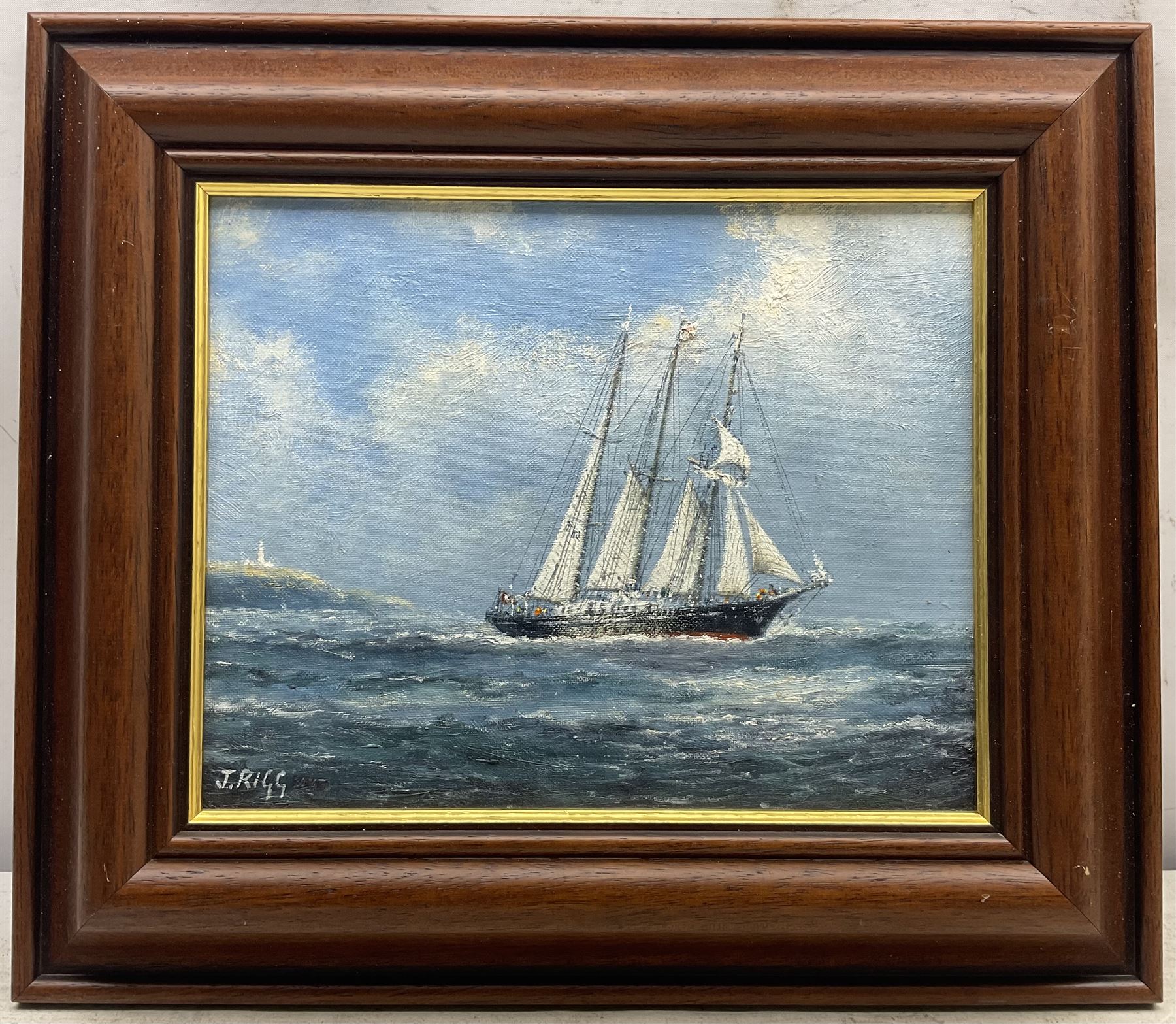 Jack Rigg (British 1927-2023): 'SS Malcolm Miller' and 'Fishing Boat Returning to Anstruther Harbour', pair oils on canvas board signed 19cm x 24cm (2)