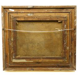 Herbert F Royle (British 1870-1958): The Stack Yard, oil on canvas signed 50cm x 60cm