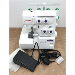  Janome 8002DX overlocker sewing machine with pedal   