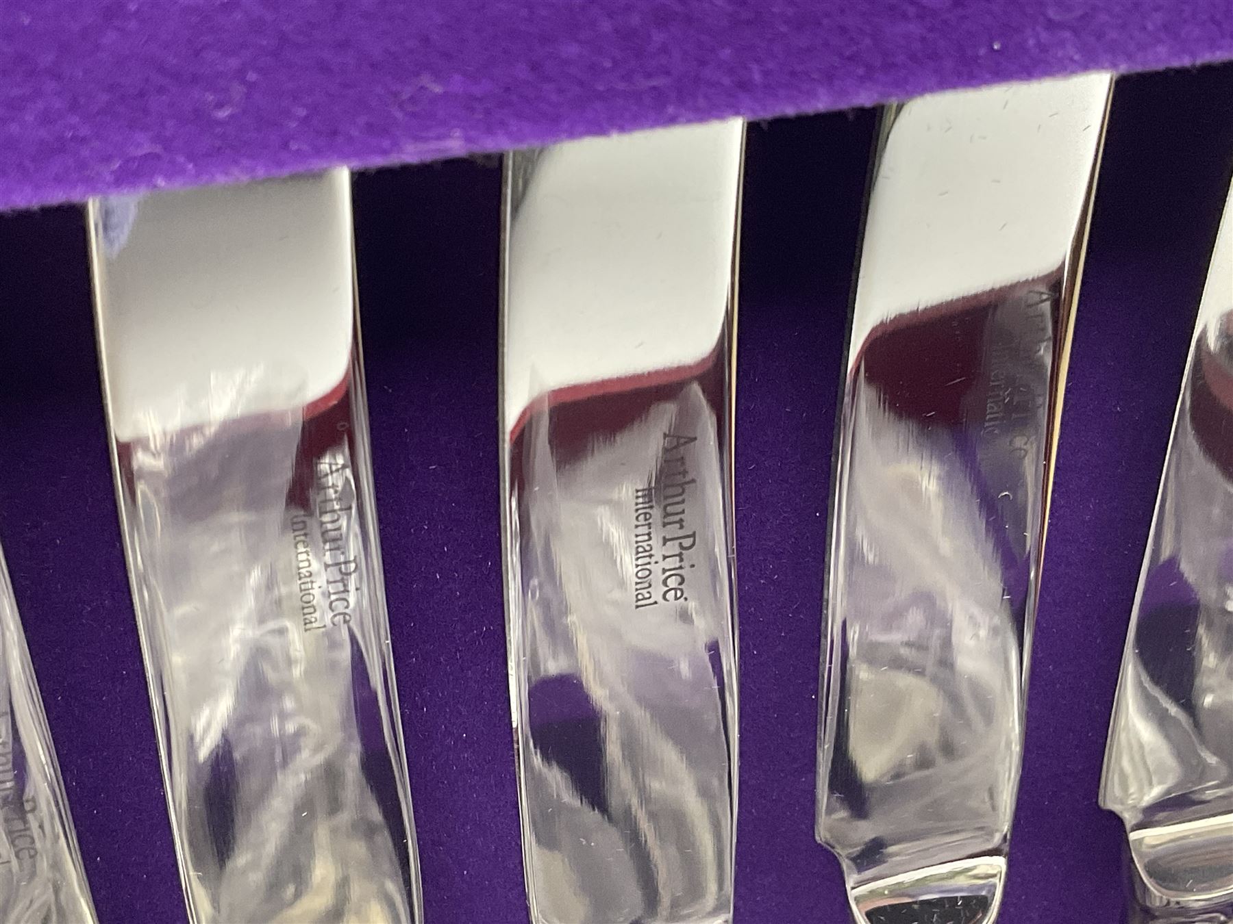 Arthur Price canteen of 18/10 stainless cutlery, together with another box