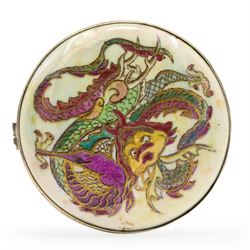 Wedgwood dragon lustre gilt brooch by Daisy Makeig-Jones, circa 1915