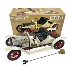 Mamod SA1 ‘Steam Roaster’ live steam car in cream and red, with original box 