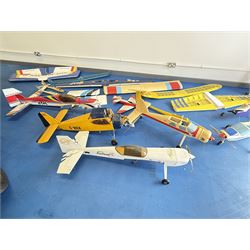 Collection RC radio controlled model aeroplane bodies