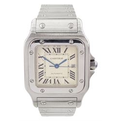Cartier Santos Galbée gentleman's stainl