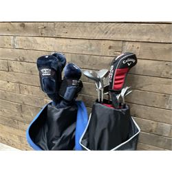 Two sets of golf clubs maruman and adidas