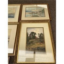 Collection of principally early 20th century watercolours, artists including Victor Noble Rainbird, George Henry Jenkins, Thomas Swift Hutton, Francis Dodd, James Aumonier, Maud Raphael Jones, John Sowden, Frank M Chase, Henry Frank Waring, etc (12)