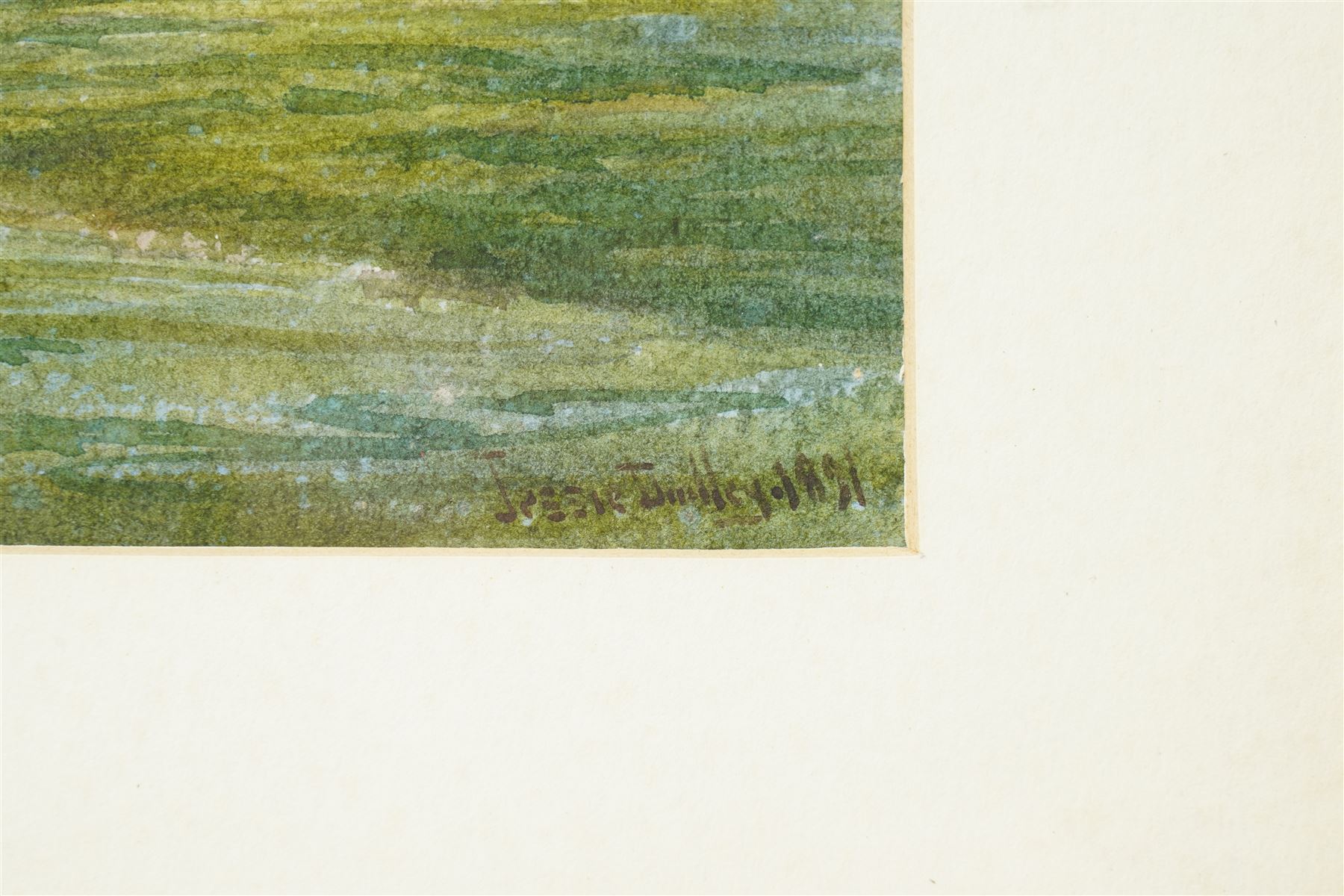 Jessie Dudley (British 1872-1930): York Minster, watercolour signed and dated 1891, 34cm x 24cm
Notes: Jessie was the sister of, and received art tuition from, York artist Tom Dudley (1857-1935).