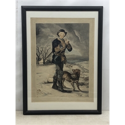 H D B after Thomas Barker (British 1769-1847): 'The Woodman', watercolour signed with monogram HDB and dated 1799, 58.5cm x 43.5cm 