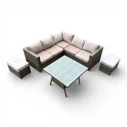 Signature Weave - rattan garden lounge suite