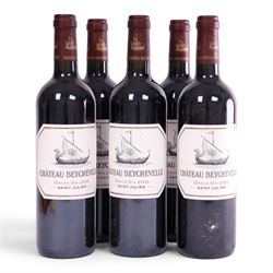 Chateau Beychevelle, 2006 Saint-Julien, five bottles 
