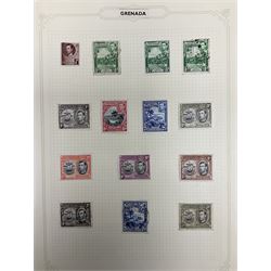Grenada Queen Victoria and later stamps, including 1861-79 one penny, six pence, one shilling, 1883 halfpenny to one shilling, King George V 1913 values to one shilling etc, housed on pages