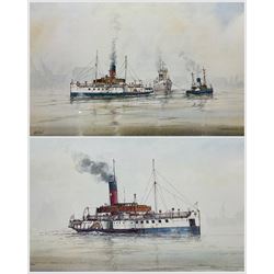 David C Bell (British 1950-): 'River Work' and 'Wingfield Castle', pair colour prints signed and titled in pencil 30cm x 50cm (2)