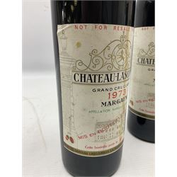 Chateau Lascombes, 1973, Margaux, 75cl, unknown proof, two bottles 