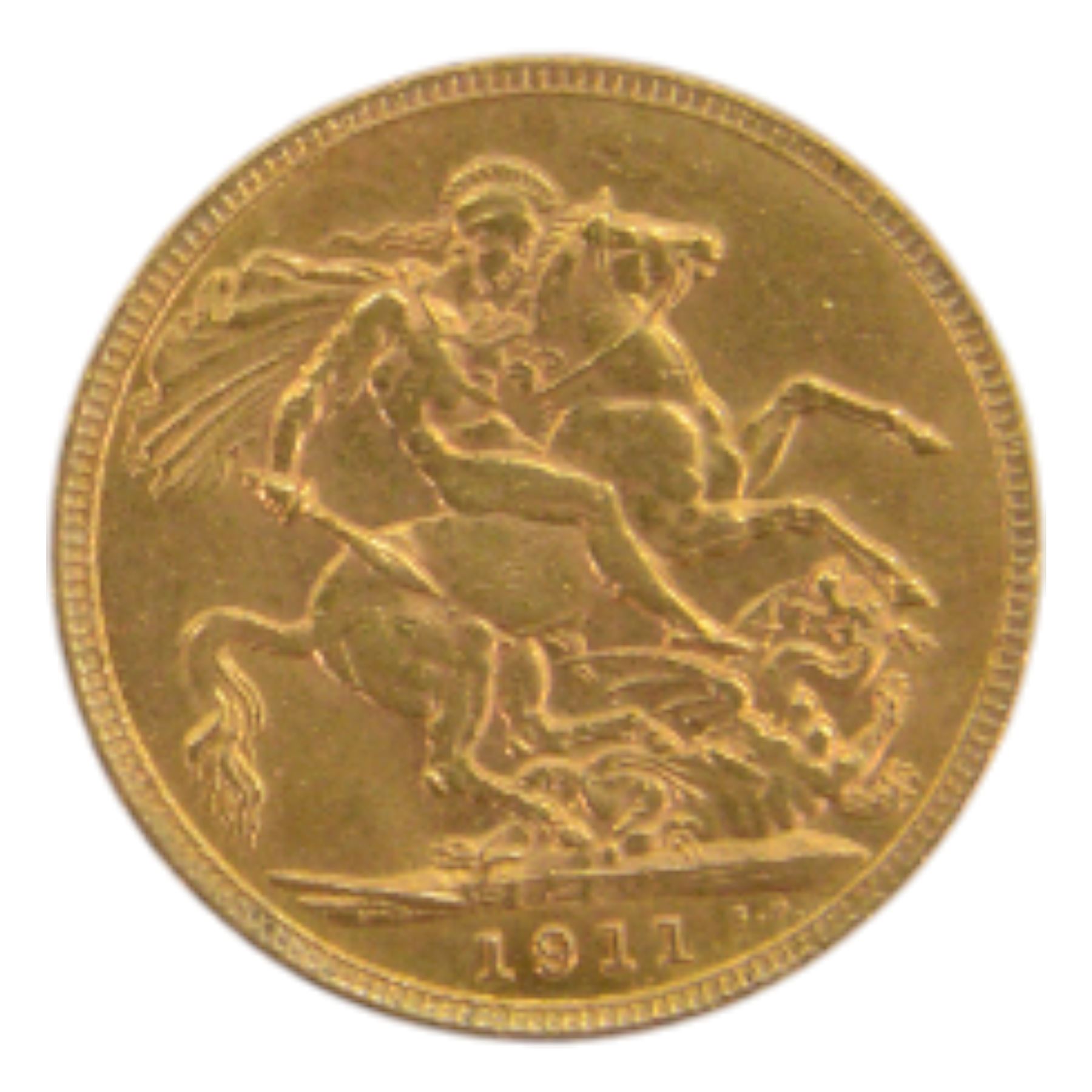 King George V 1911 gold full sovereign coin