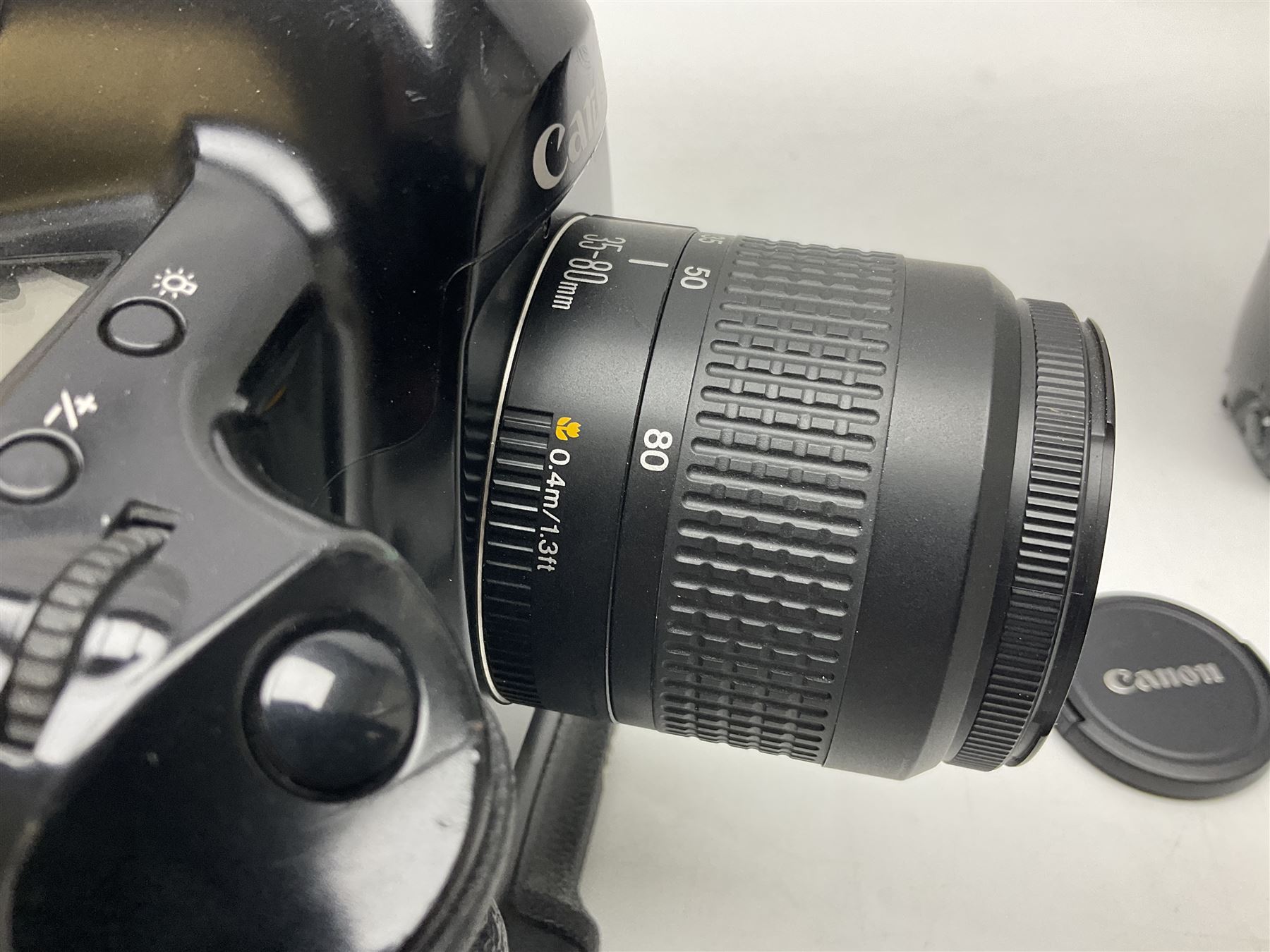 Canon EOS 1n Digital camera body, serial no. 260436, with 'Canon Zoom Lens EF 35-80mm 1:4-5.6 II Canon Inc. 52mm' lens, Kodak Professional DCS 520 digital module, and charger, serial no. K520C03165, together with Nikon F5 camera body with Kodak Professional DCS 760 digital module and charger, serial no. K760C03802