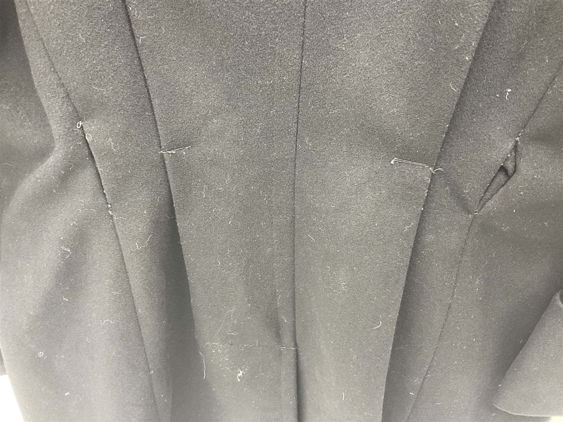 French Gendarmerie greatcoat, bears label for 'Maitre-Tailleur F.M. Barronnier 52 Chaumont 13 Rue Ferrer'; and French greatcoat (Indochine Period Vietnam 1947/1953)