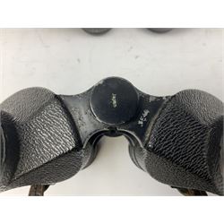 Eleven pairs of binoculars, to include Zeiss Wetzler 20x50, Taylor-Hobson Bino Prism No.2 Mk.III military stamped 1943 with broad arrow,  Swift Tecnar 16x50, J.T Coppock Oceanic Bloomed 10x50, Hensoldt Wetzlar Dialyt 7x42 etc