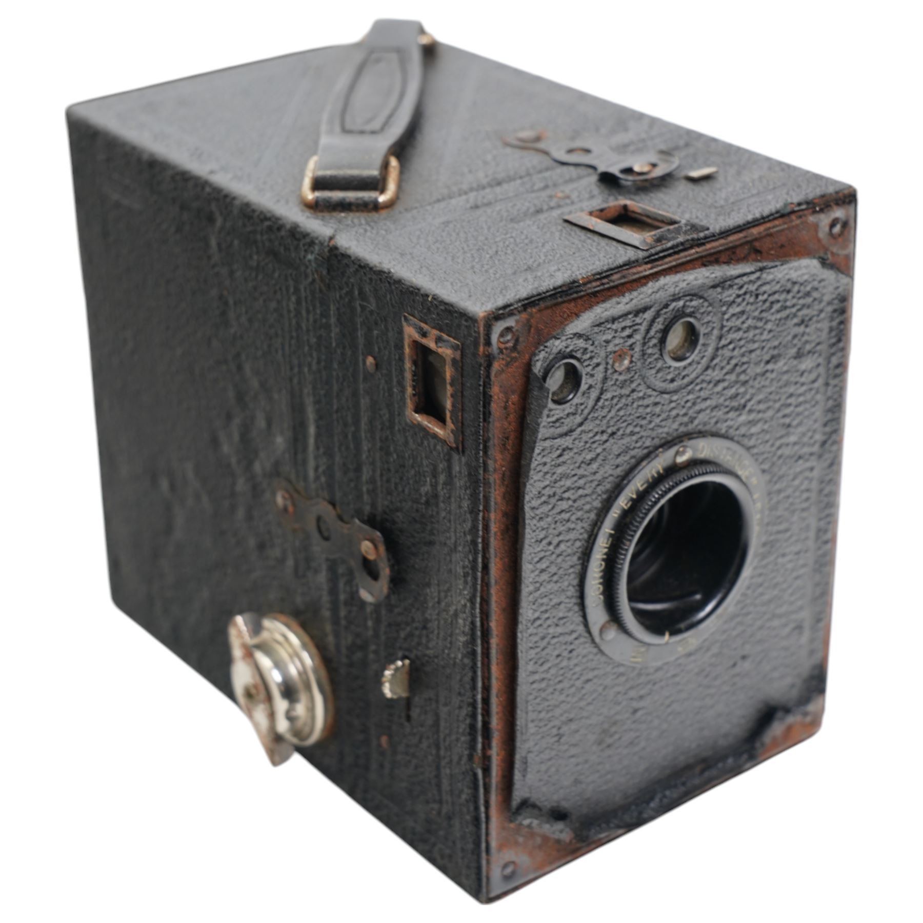 Collection of cameras to include Coronet in case, Agfa Isolette, Canon and Nikon examples etc, and a pair of cased opera glasses