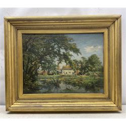 William Greaves (British 1852-1938): Country Farmstead in Summer, oil on canvas signed and dated 1925, 45cm x 60cm