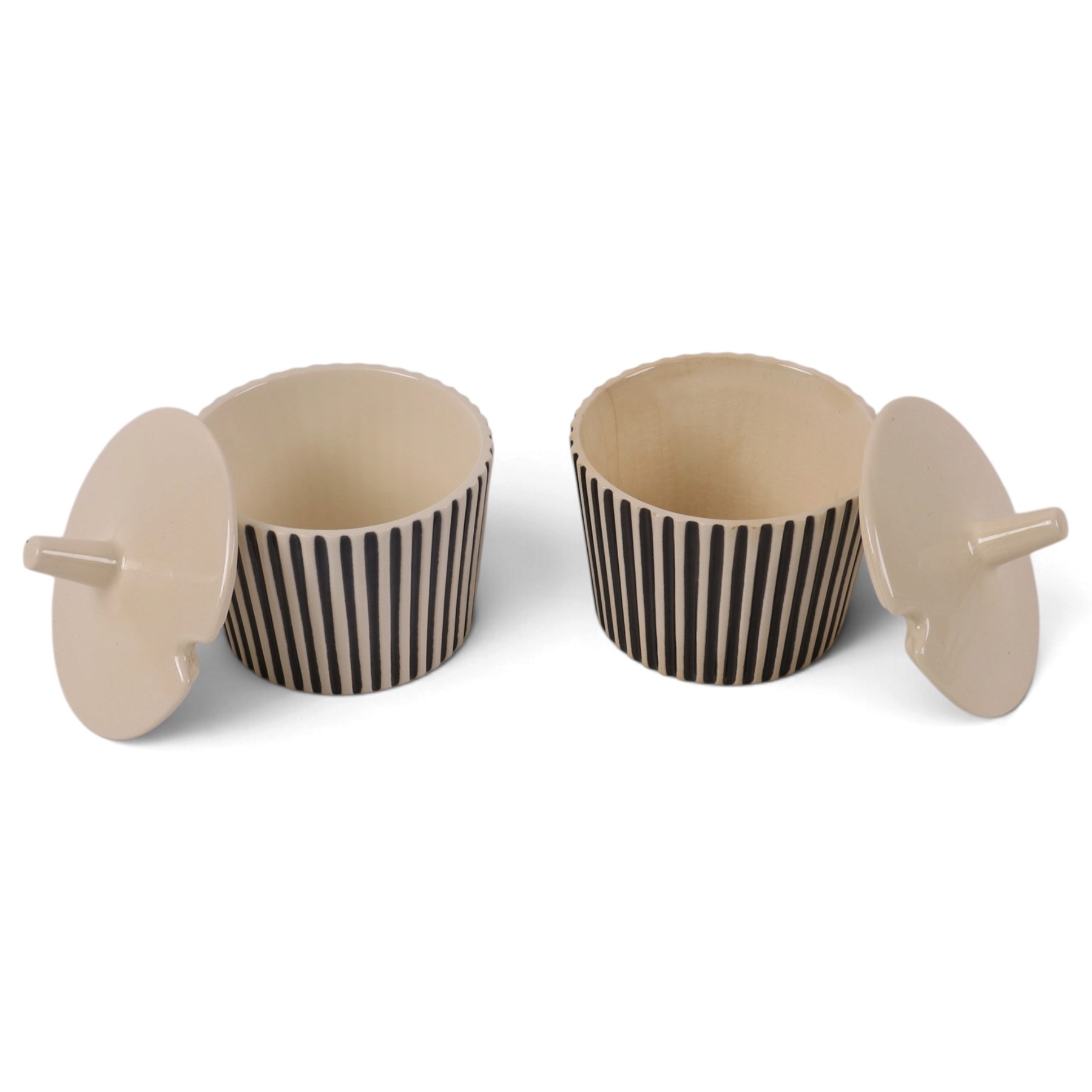 John Clappison for Hornsea pottery, Sunshine cheese dome, together with two Summit butter dishes, two compote dishes, salt and pepper shaker 