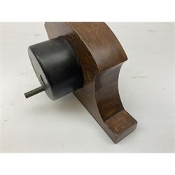 WW2 Spitfire or Lancaster cockpit altimeter Mk.XIVA, stamped 175/41 GA/1273; mounted in oak mantel clock type case L22cm