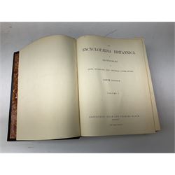 Encyclopaedia Britannica, ninth edition in twenty-five volumes, together with Encyclopaedia Britannica, 'New Volumes', eleven volumes 