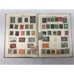 Stamps including Argentina, Austria, Belgium, Canada, Egypt, Germany, Hungary, Queen Victoria and later Great British etc, housed in two albums