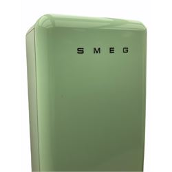 Smeg light blue finish fridge freezer, model no. S32STRP3