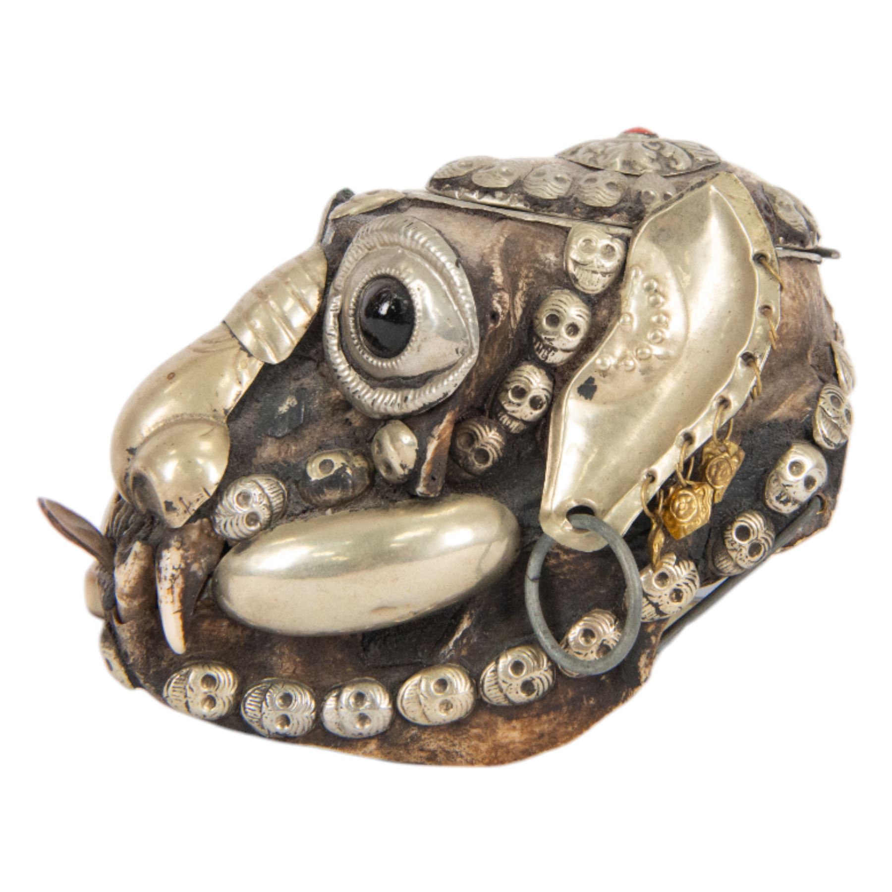 Tibetan silver mounted monkey skull | Taxidermy & Entomology | 146726