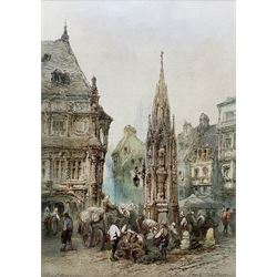 Paul Marny (French/British 1829-1914): 'Rouen', watercolour signed and titled 46cm x 32cm 
Provenance: West Yorkshire dec'd estate, purchased David Duggleby Ltd 9th September 2016 Lot 96