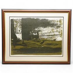 Pietro Annigoni OMRI (Italian 1910-1988): 'View of the Flood of Venice - November 4 1966', set six lithographs on magnani paper signed and numbered in pencil with blindstamp 48cm x 68cm (6) 