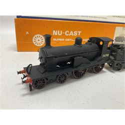 ‘00’ gauge - two kit built steam locomotives comprising unnamed LMS/HR Drummond Class C/BEN 4-4-0 no.54398 finished in BR black; Class Q6 0-8-0 no.63344 finished in BR black; both with Nu-Cast boxes (2) 