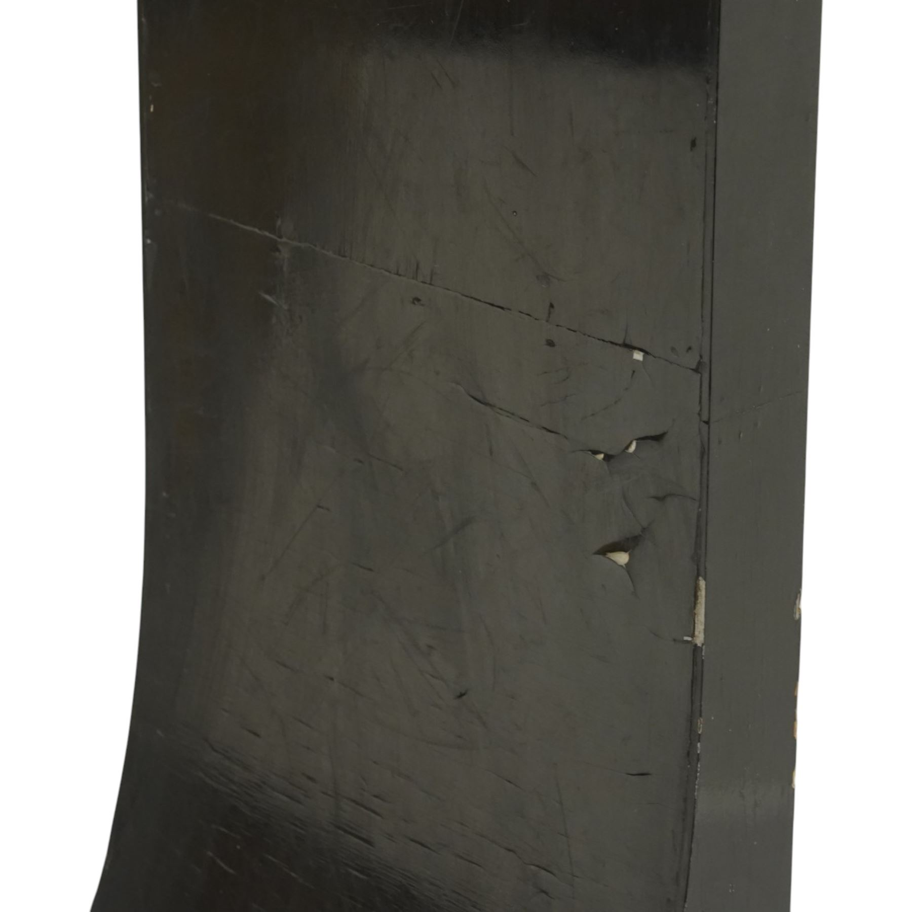 Robert Clatworthy RA (British 1928-2015): Untitled Standing Figure, cast fibreglass resin sculpture in black finish, W30cm D47cm H184cm
Provenance: Gifted directly by the artist to the vendor's partner