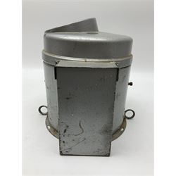 Ship's lifeboat gimble compass in binnacle, with plaque 'Bergen Nautik Instrumentfabrikk ..... Norway. Type BN25COL No.770559' 