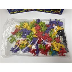 1990s Matchbox Monster in my Pocket - over seventy figures including full set of forty-three; and three empty Secret 12-Pack boxes