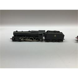 Graham Farish '00' gauge - 'GP5' Class 5MT (Black 5) 4-6-0 locomotive with tender, cast No.44753 in modern collector's plain blue box; and Bulleid Pacific (Merchant Navy Class) 4-6-2 locomotive 'Belgian Marine' with tender in BR blue No.35017 for spares or repair, in original box with GF user's letter and spares price list etc (2)