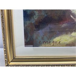 Pinchus Krémègne (Belarusian/French 1890-1981): Still Life of a Stoneware Jug Bottle and Fruit, oil on canvas laid on board signed 53cm x 43cm 
Notes: Krémègne was a Lithuanian Belarusian Jewish-French artist, primarily known as a sculptor, painter and lithographer. He was a native of Zhaludak near Lida, now Belarus, and was a friend of both Chaïm Soutine and Michel Kikoine. He studied sculpture at the Vilnius Academy of Art, and died at Ceret France.