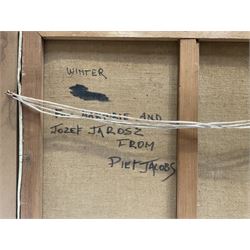 Piet Jacobs (Polish 20th Century): 'Winter', oil on canvas signed, titled and inscribed verso 49cm x 59cm 