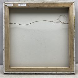 Nick Coley (British Contemporary): The Old Stone Bridge, acrylic on canvas signed 51cm x 51cm (unframed)