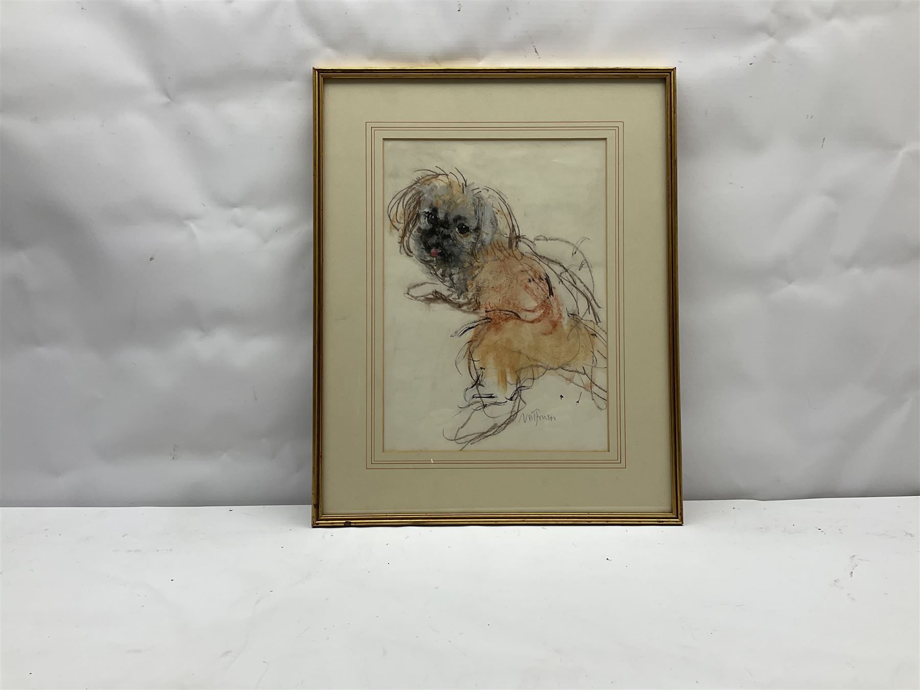 Neil Forster (British 1942-2016): Dog Portrait, pastel signed 35cm x 25cm