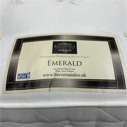 Beevers & Co. Whitby - 'Emerald' 5' King-size divan bed, with grey headboard 