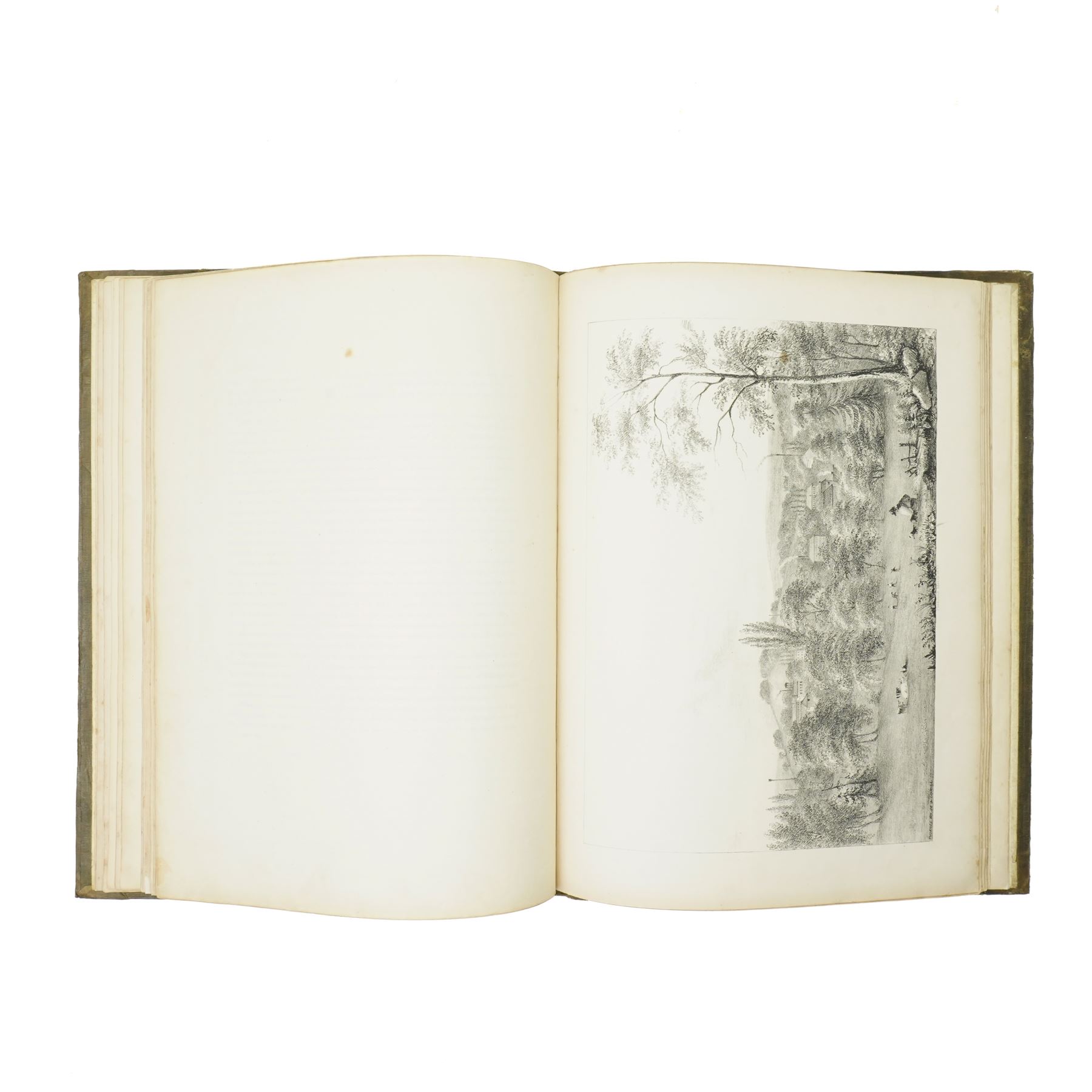 Kilby Rev. Thomas -  'Scenery in the Vicinity of Wakefield' published by the author 1843, illustrated with engraved plates, decorative green cloth/ gilt binding with all edges gilt