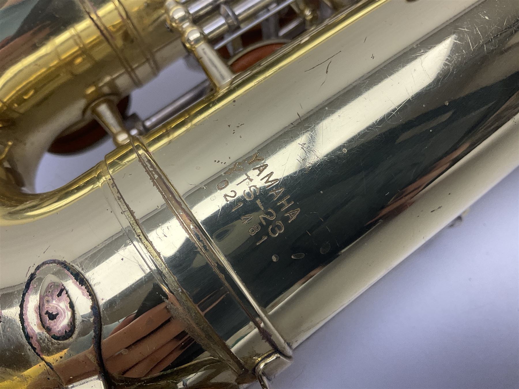 Yamaha YTS-23 tenor saxophone, serial no.021481; in fitted case with crook and accessories.