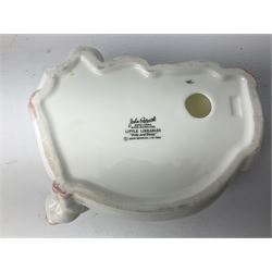 Collection of Beswick pig figures, to include John Beswick Little Likeables ‘Hide and Sleep’, white boar pig and John Beswick trio of pigs, all marked beneath (5)