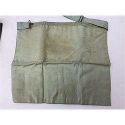 Collection of Masonic items, to include silver WWI 1914-1918 commemorative medallion named 'Bro J. Thompson No. 3458, hallmarked Birmingham 1923, silver and enamelled Masonic Steward medallion hallmarked Birmingham Spencer & Co, 1922, Masonic apron etc