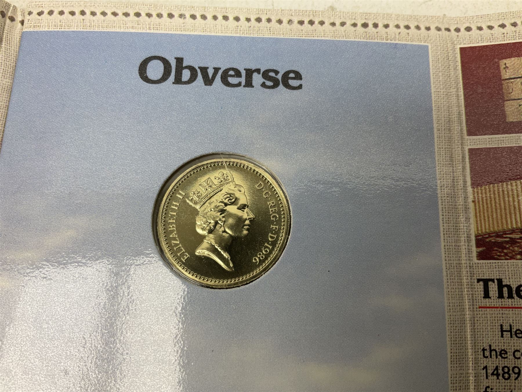 Two Great Britain and Northern Island proof sets dated 1970 and 1971, both with card cases, three 1986 Commonwealth Games commemorative two pound coins, in card folders, and six brilliant uncirculated one pound coins, in card folders