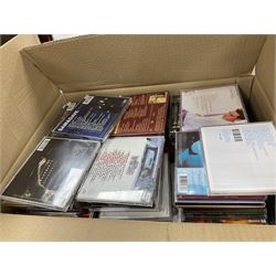Eleven boxes of various CDs to include box sets