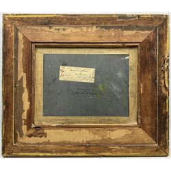 Frederick William Jackson (Staithes Group 1859-1918): 'The Harvest of the Sea', oil on canvas board signed and dated 1887, original title label verso with artist's Oldham address 24cm x 32cm