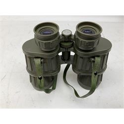 Nine cased pairs of binoculars, to include Embassy 8x40, Tasco 7x35, Zenith 10x50 Field. Opticron 10x50, Swift 8x40 Grand Prix Mk I, etc